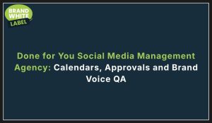 done for you social media management agency