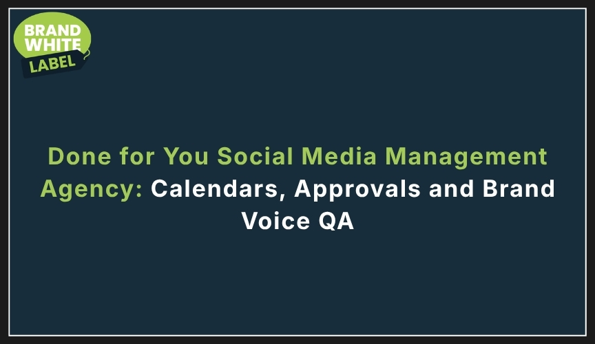 done for you social media management agency