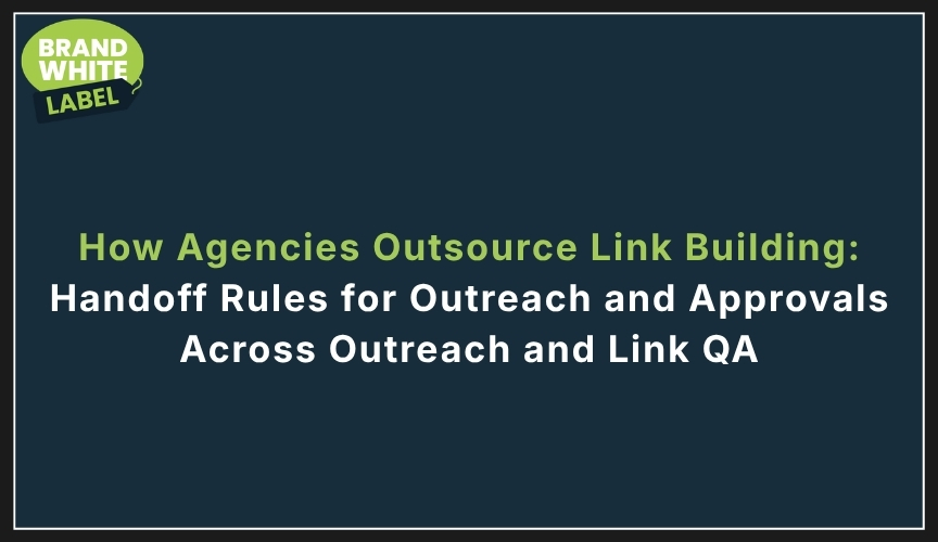 how agencies outsource link building