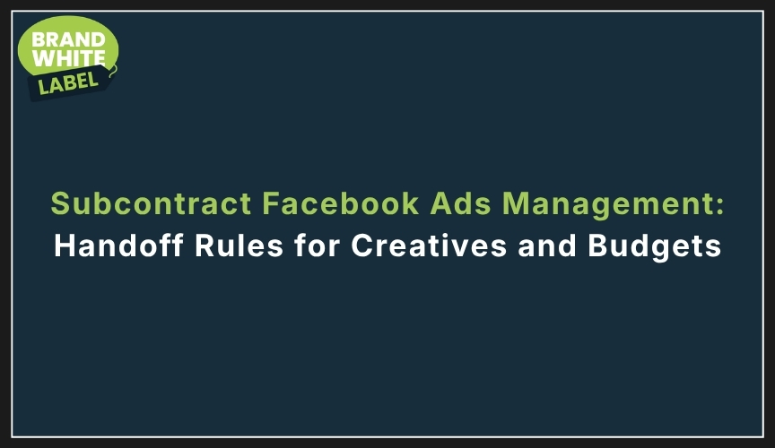 subcontract facebook ads management