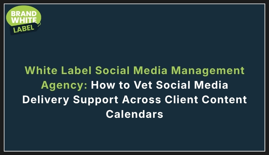 white label social media management agency
