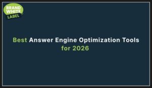 Best Answer Engine Optimization Tools for 2026