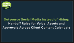 outsource social media instead of hiring
