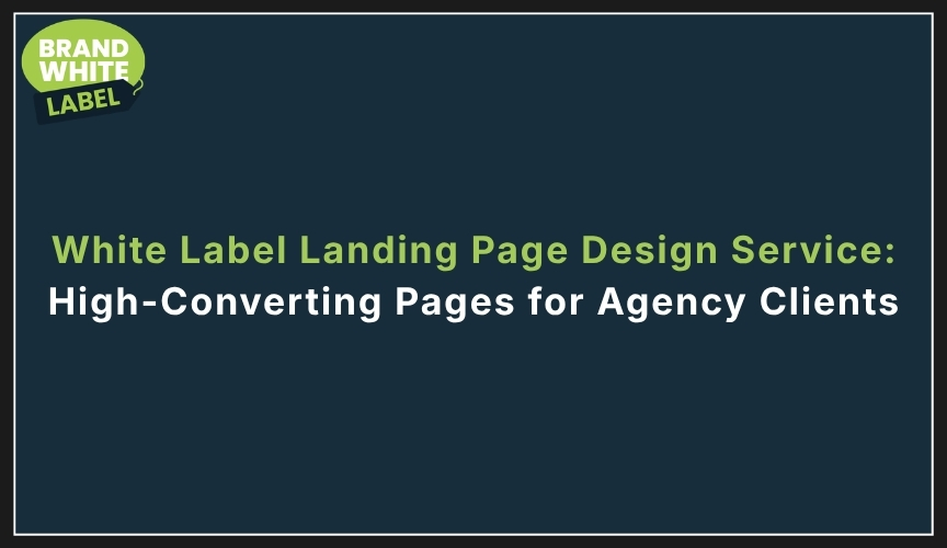 white label landing page design service