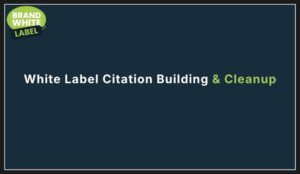 white label citation building & cleanup